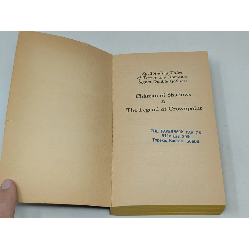 Chateau Of Shadows & Legend Of Crownpoint Heath Signet‎ Double Print Gothic Book